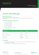 Evalastic afwerkfolie grijs - TF